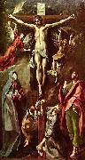 Christus am Kreuz, mit Maria, Johannes und Maria Magdalena El Greco